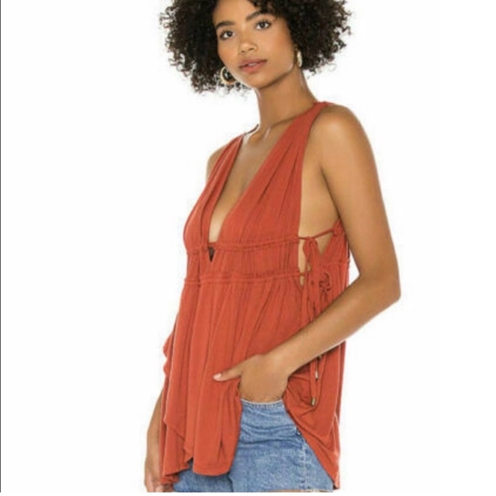 NWT Free People M Aries Tank in Love Moon Boho Chic Dark Coquette Y2K Fairy - Picture 6 of 6